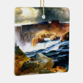 Shoshone-watervallen, Snake River, Idaho Keramisch Ornament (Rechts)