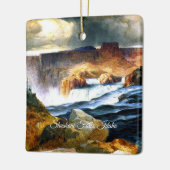 Shoshone-watervallen, Snake River, Idaho Keramisch Ornament (Links)