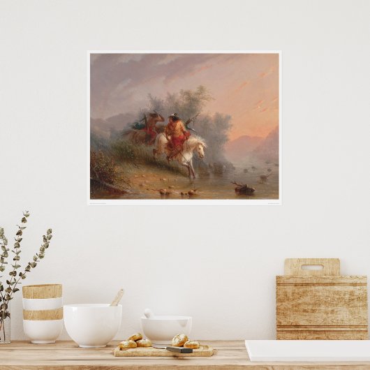 Shoshoni Indians (1069A) Poster (Keuken)