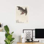 Shoson Ohara Eagle in Snowstorm Japanse Vogelkunst Poster (Thuiskantoor)