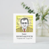 Shostakovich Briefkaart (Staand voorkant)