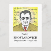 Shostakovich Briefkaart (Voorkant)