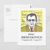 Shostakovich Briefkaart (Voorkant / Achterkant)