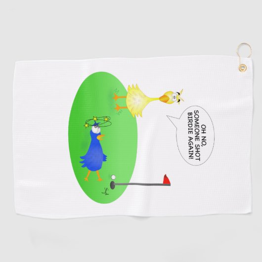 Shot Birdie Golf Towel Golfhanddoek (Horizontaal)
