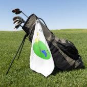 Shot Birdie Golf Towel Golfhanddoek (Groen)