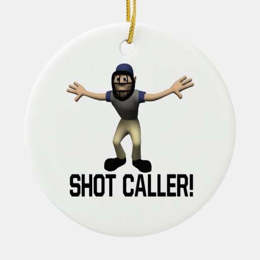 Shot Caller Keramisch Ornament (Voorkant)