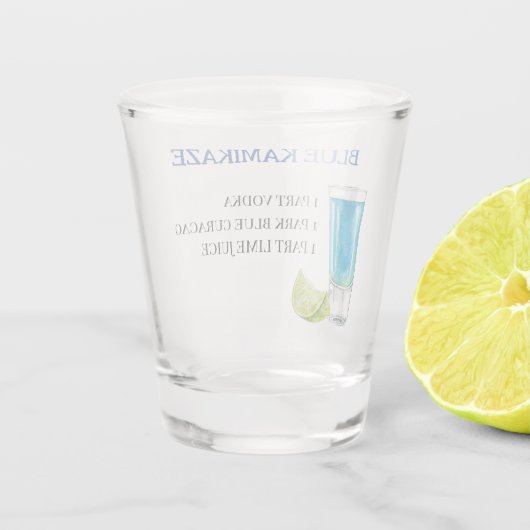 Shot Drink Recipe Party Gift Shot Glas (Achterkant)