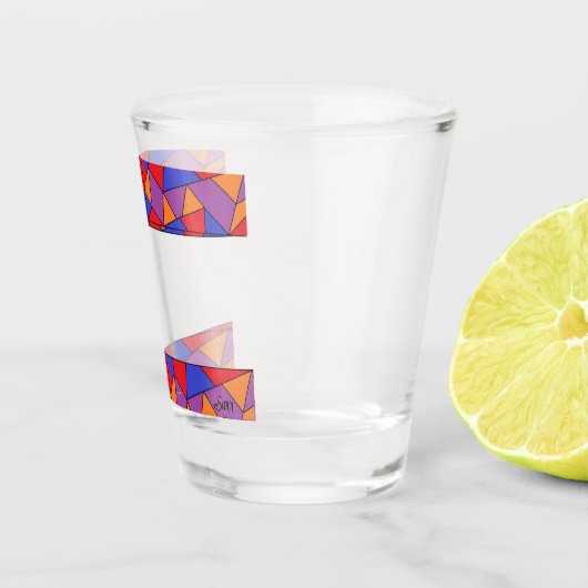 Shot Glass : Abstract Design Shot Glas (Rechts)