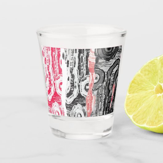 Shot Glass – Abstract Land Shot Glas (Voorkant)