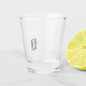 Shot Glass Abstract Trend Interieur Zwart Shot Glas (Achterkant)