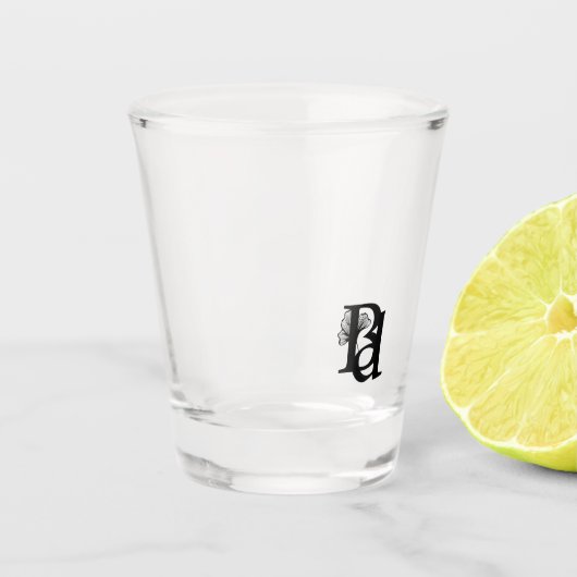 Shot Glass Abstract Trend Interieur Zwart Shot Glas (Voorkant)