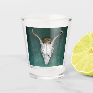 Shot Glass Antelope Skull Design Glas