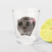 Shot Glass Coquette Sad Hamster Meme Shot Glas (Voorkant)