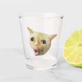 Shot Glass Coughing Cat Meme Shot Glas (Voorkant)