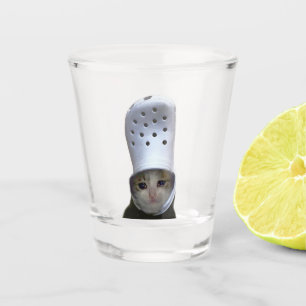 Shot Glass Crying Cat Croc Pet Meme Glas
