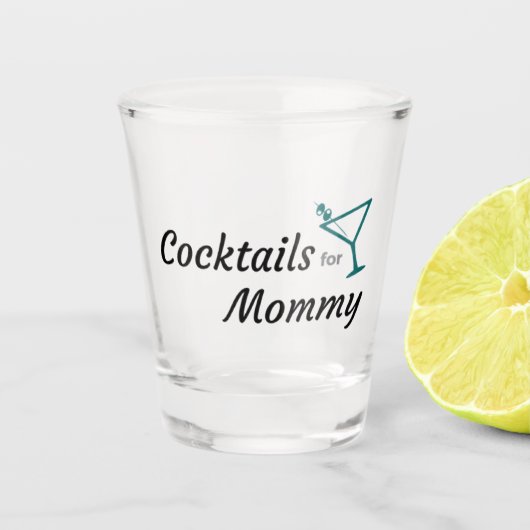 Shot Glass door Cocktails voor mama Shot Glas (Voorkant)