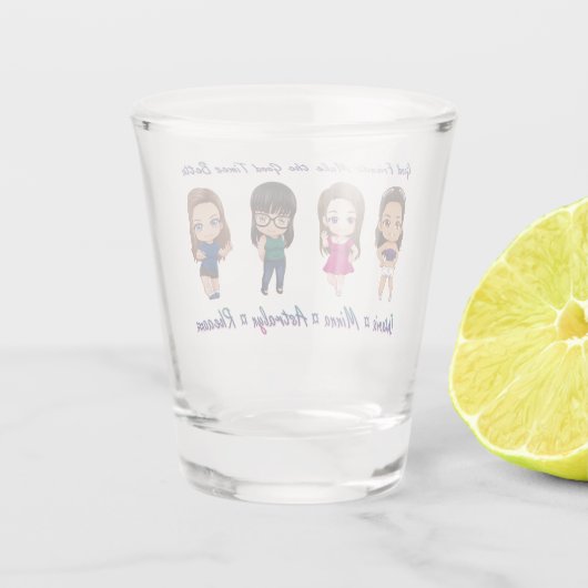 Shot Glass - Goede vrienden Shot Glas (Achterkant)