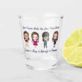 Shot Glass - Goede vrienden Shot Glas (Voorkant)