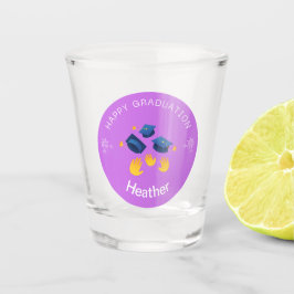 Shot Glass - Happy Afstuderen Personalize-Naam toe Glas
