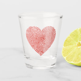 Shot Glass Heart Fingerprint – Unique Love Print  Shot Glas