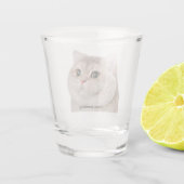 Shot Glass Heavy Breathing Cat Meme Glas (Achterkant)