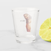 Shot Glass ik zag Jezus Glas (Achterkant)