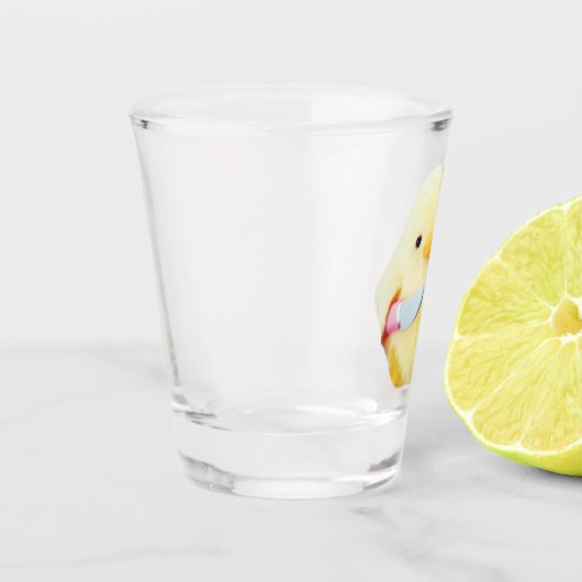 Shot Glass Knife Duck Plush Meme Glas (Links)