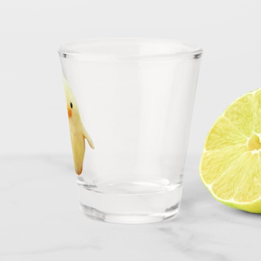 Shot Glass Knife Duck Plush Meme Glas (Rechts)