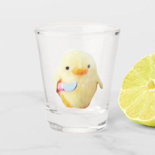 Shot Glass Knife Duck Plush Meme Glas