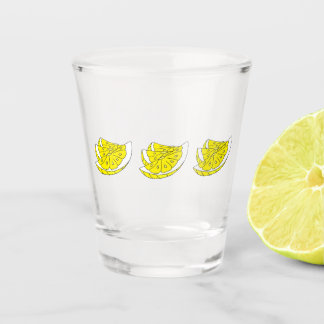 Shot Glass met leuk lemon slice-ontwerp Glas