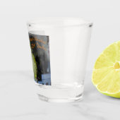Shot Glass met Quaker Paraket-motief Glas (Rechts)