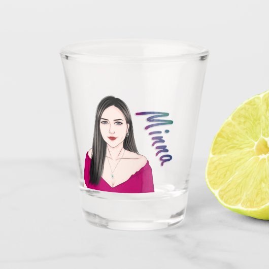 Shot Glass - Minna Glas (Voorkant)