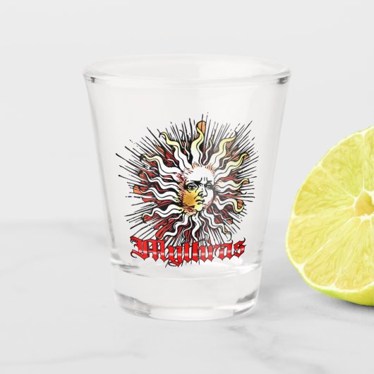 Shot Glass | Mythras | Sun God Glas (Voorkant)