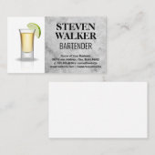 Shot Glass of Tequila Afsprakenkaartje (Voorkant / Achterkant)