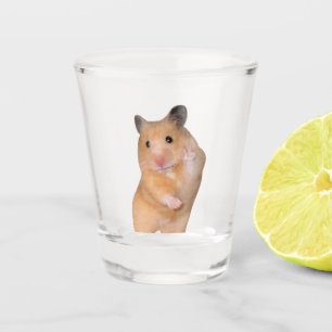 Shot Glass Peace Hamster Meme Shot Glas