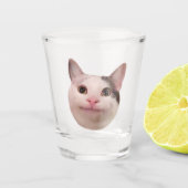 Shot Glass Polite Cat Meme Glas (Voorkant)