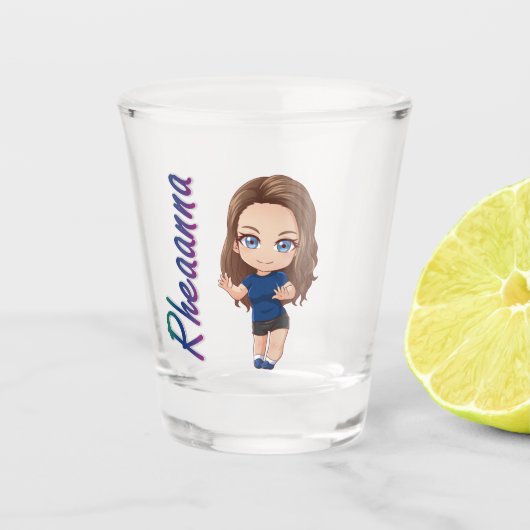 Shot Glass - Rheaanna Chibi Shot Glas (Voorkant)