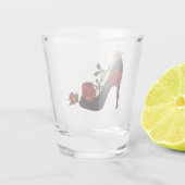 Shot Glass - Stiletto-Roos Shot Glas (Achterkant)