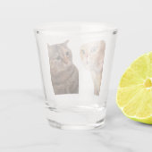 Shot Glass Talking Cats Meme Glas (Achterkant)