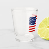 Shot glass USA Glas (Links)
