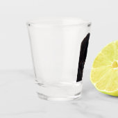 Shot Glass Verwarde Hond Meme Glas (Links)