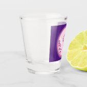 Shot Glass - Voeg je initiaal toe - Paarse Glas (Links)