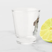 Shot Glass Wenkbrauw Hond Meme Glas (Links)