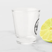 Shot glass with funny meme glas (Links)