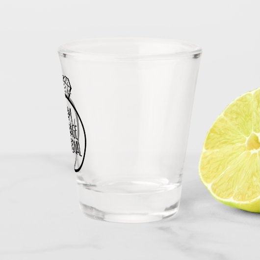 Shot glass with funny meme shot glas (Rechts)