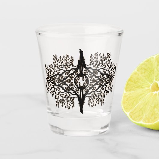 Shot Glass - Zag oog Willow Glas (Voorkant)