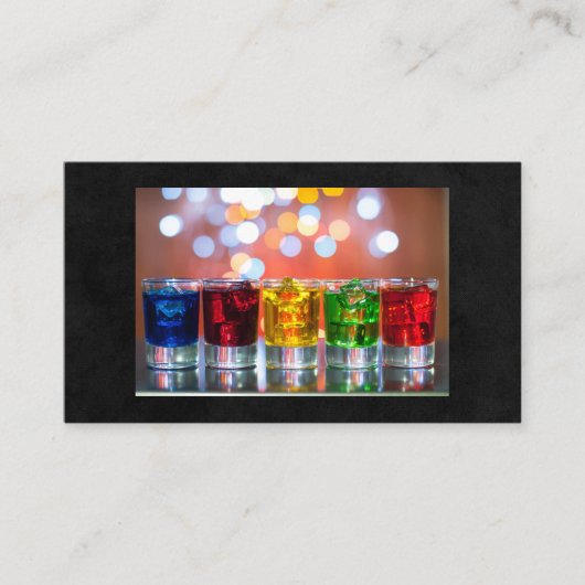 Shot Glasses | Bartender Visitekaartje (Voorkant)