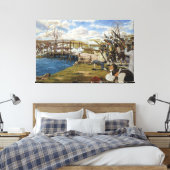 Shot Heard 'Round the World' door Domenick D'Andre Canvas Afdruk (Insitu (Slaapkamer))