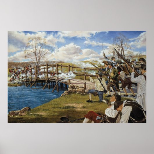 Shot Heard 'Round the World' door Domenick D'Andre Poster (Voorkant)