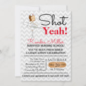 Shot Ja! Uitnodiging tot Afstuderen van verpleegsc (Voorkant)